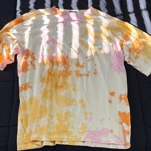 Tie-Dye T-Shirt in Orange and Pink